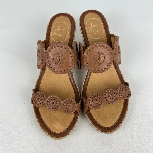 Jack Rogers Women's Brown Wedge Sandals - Picture 5 of 5